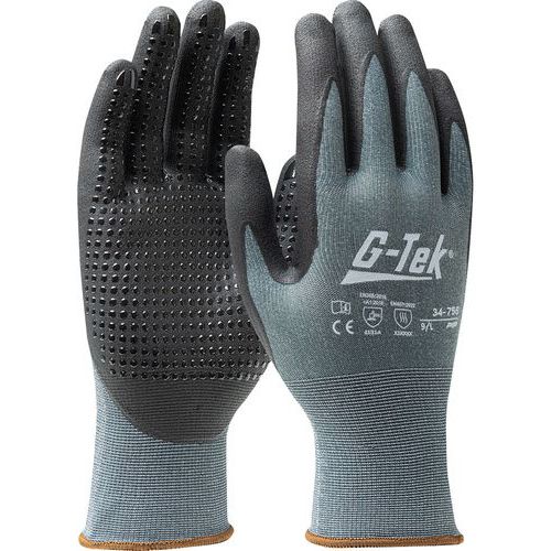 Gants tricotés jauge 15 enduction nitrile et picots X-Treme™ - G-TEK