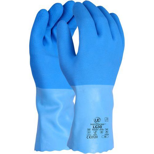 Gants de protections chimiques finition latex crêpé - PIP