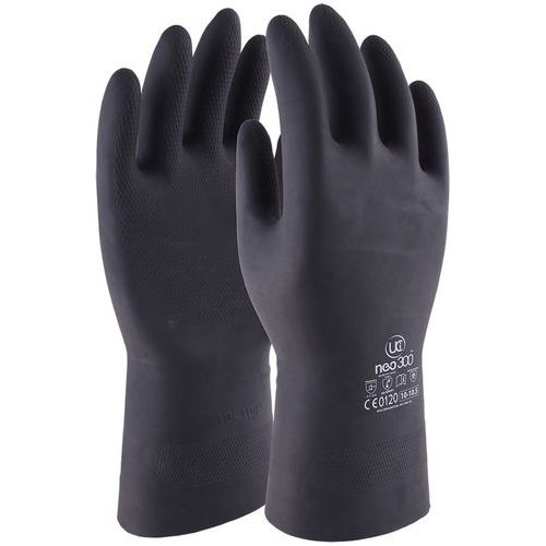 Gants néoprène de protections chimiques finition gaufrée - PIP