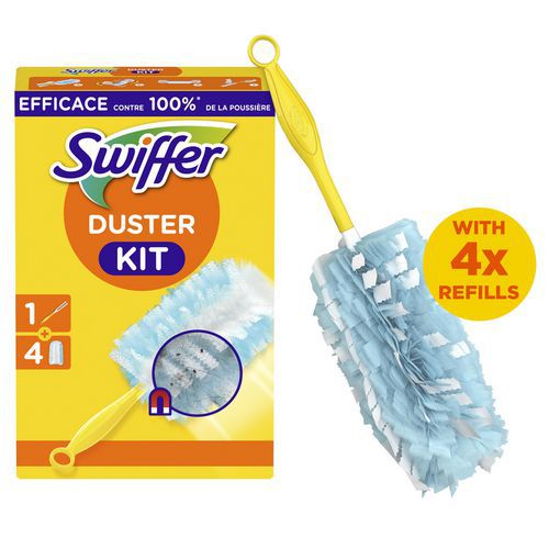Kit plumeau Swiffer Duster + 4 recharges - Swiffer Kit plumeau Swiffer Duster + 4 recharges - Swiffer