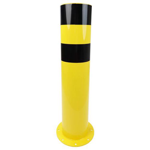 Poteau de protection noir/jaune - Manutan Expert