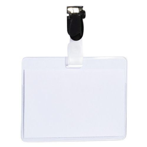 Lot de 25 badges à pince - Opaque - Sign