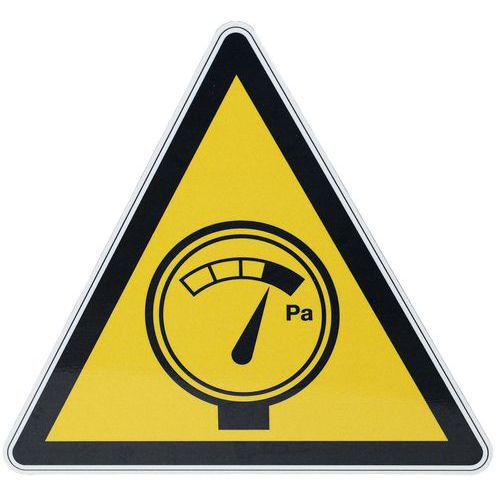 Panneau danger - Haute pression - Aluminium - 200 mm