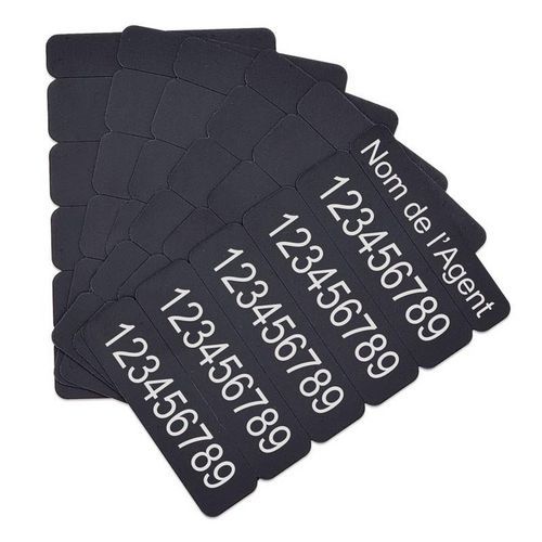 Cartes sécables en 5 parties - Noir - Sogedex