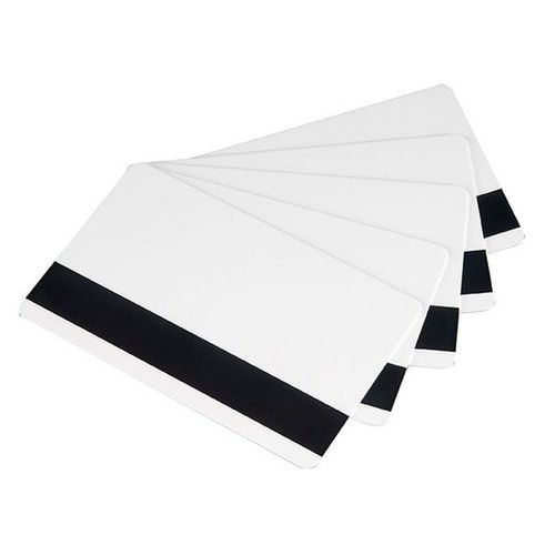 Cartes à imprimer PVC Blanches avec piste magnétique HICO - Sogedex