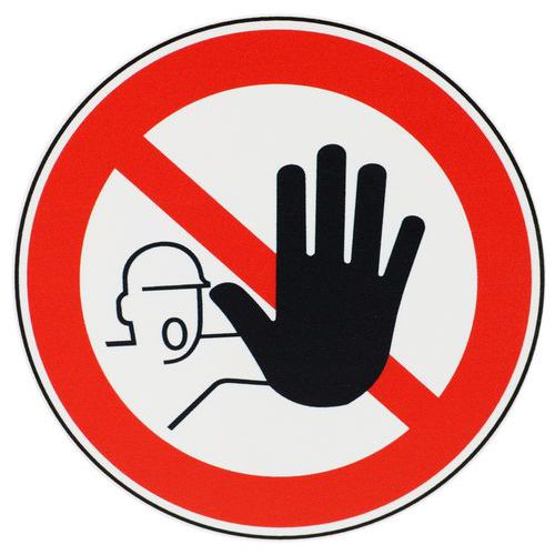 Panneau Accès interdit personnes non autorisées - PVC - Manutan Expert