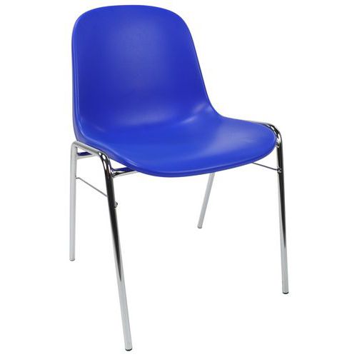 Chaise Coque - Piétement chromé - Manutan Expert