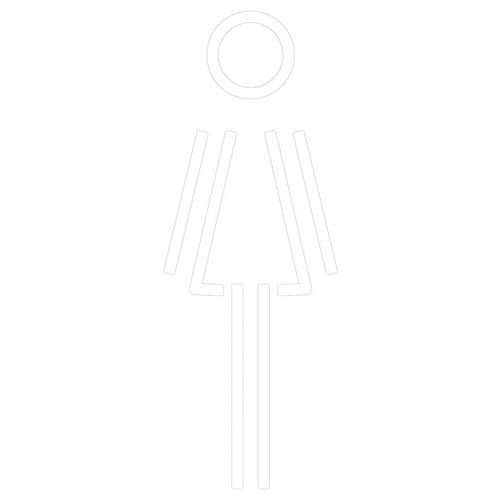 Plaque de porte pictogramme gravé Femme