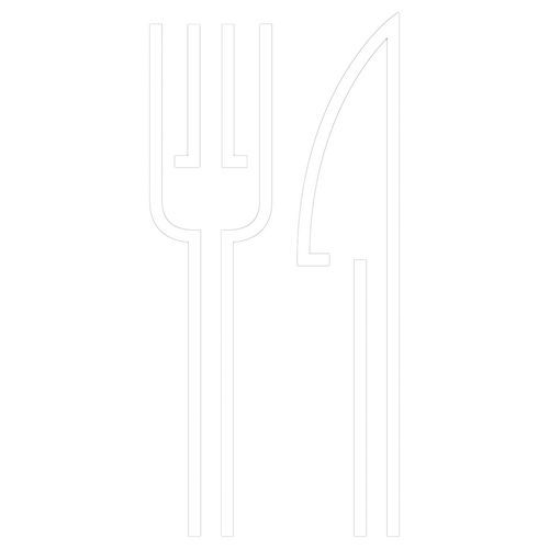 Plaque de porte pictogramme gravé Restaurant