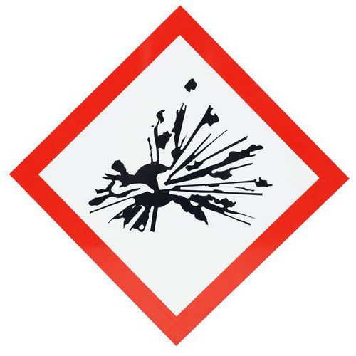 Panneau CLP - Risque explosion - Aluminium - 300x300 mm