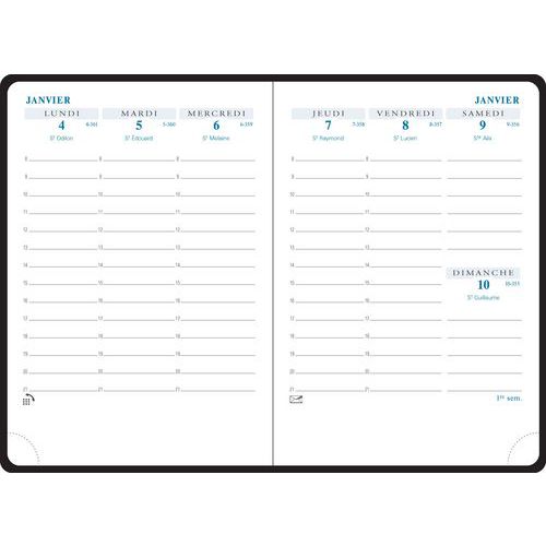Recharge agenda SAS 13 - 9x13cm - Août 2025-2026 - Exacompta