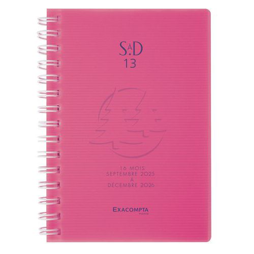 Semainier poche SAD 13S Linicolor - Septembre 2025-2026 - Exacompta