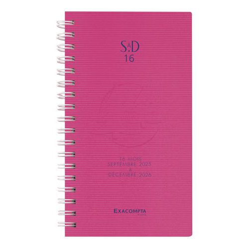 Semainier poche SAD 16S Linicolor - Septembre 2025-2026 - Exacompta