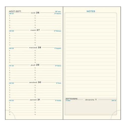 Recharge agenda Espace 17 8,8x17 - Exacompta