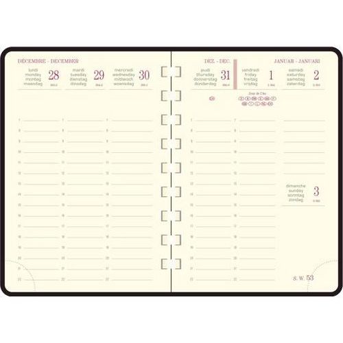 Recharge agenda Eurotime 13S 9x13 - Exacompta