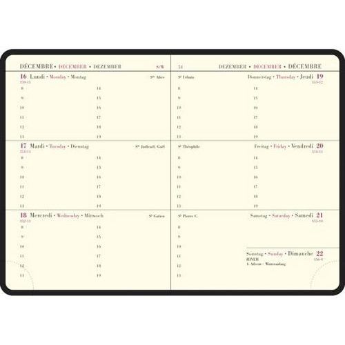 Recharge agenda Semaine planifiée 9x13 - Exacompta