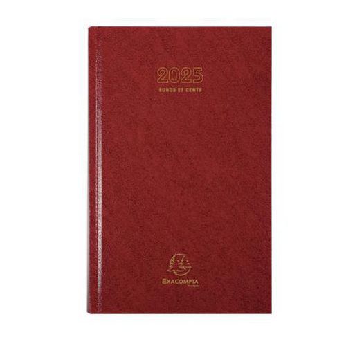 Agenda bureau carré standard Euros et Cents 1 jour-Assortis-Exacompta