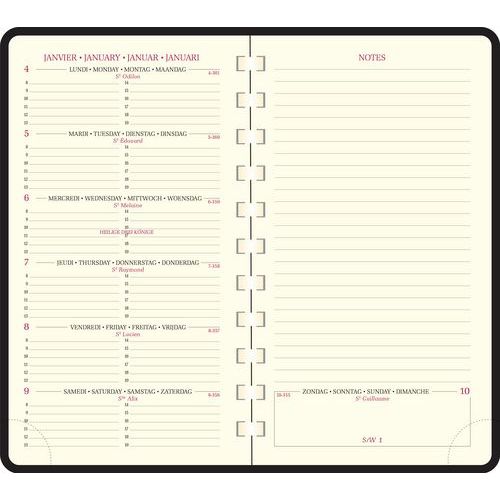 Recharge agenda Espace 16S - Exacompta