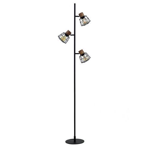 Lampadaire en acacia et metal Happy - Meet By Paperflow