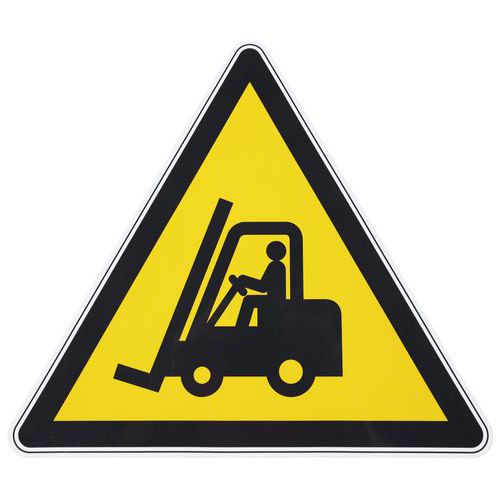 Panneau danger rond Véhicules industriels adhésif - Manutan Expert