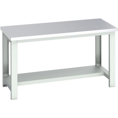 Banc Cubio acier inoxydable mi-étagère - 1500x750x840mm - Bott