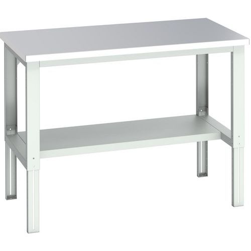 Banc Cubio acier inoxydable mi-étagère - 1500x900x740-1140mm - Bott