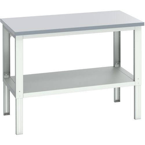 Banc Cubio avec étagère - 1500x900x740-1140mm - Bott