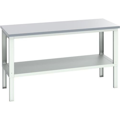 Banc Cubio avec étagère - 2000x900x740-1140mm - Bott