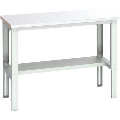 Banc Cubio revêtement acier mi-étagère - 1500x750x740-1140mm - Bott