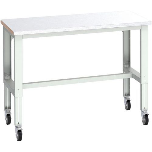 Banc Cubio sur roues acier - 1500x750x840-1140mm - Bott