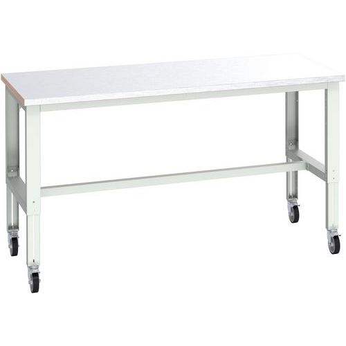 Banc Cubio sur roues acier - 2000x900x740-1140mm - Bott