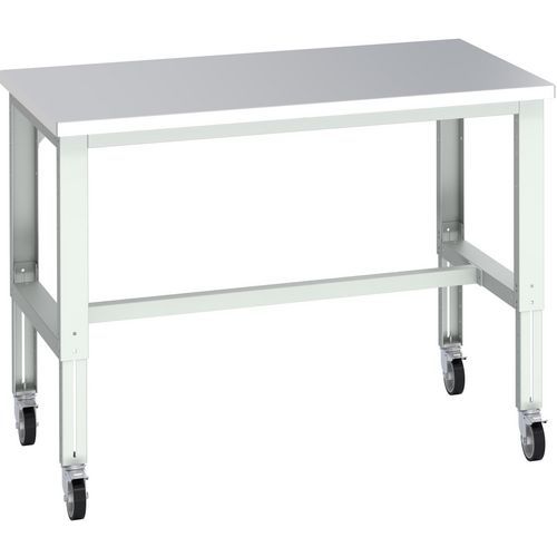 Banc Cubio sur roues acier inoxydable - 1500x900x840-1140mm - Bott