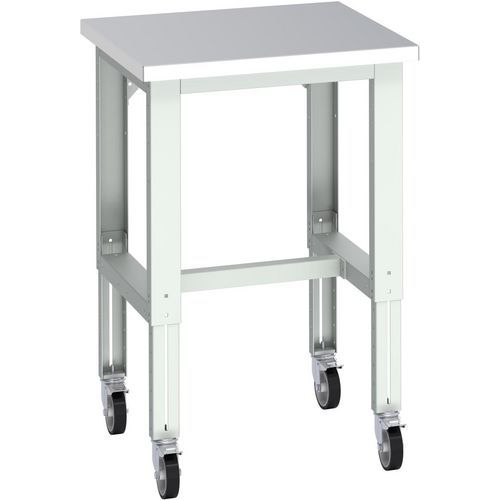 Banc Cubio sur roues acier inoxydable - 750x750x840-1140mm - Bott