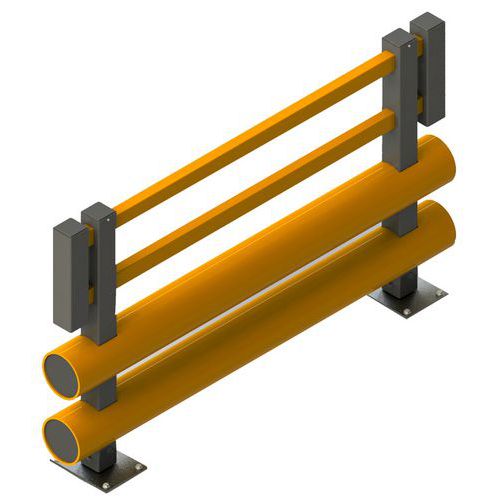 Pare-chocs pour piétons - Double - Brandsafe