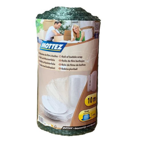 Rouleau de protection film bulles 10 m x 33 cm - Mottez