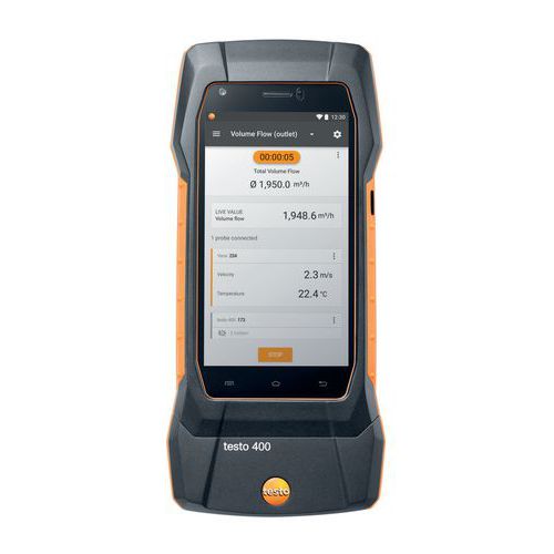 Appareil de mesure de vitesse d’air et d’IAQ universel 400 - Testo