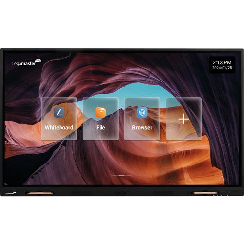 Écran tactile Evolve 2 - Avec colonne murale réglable - Legamaster
