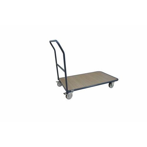 Chariot acier dossier fixe - Capacité 250 kg - Manutan Expert