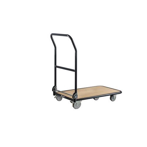 Chariot à dossier rabattable - Capacité 250 kg - Manutan Expert