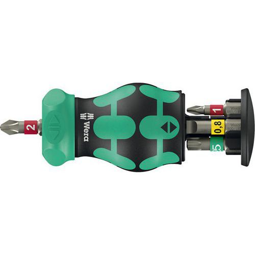 Tournevis porte-embout - Kraftform Kompakt Stubby Magazin RA 1 - Wera