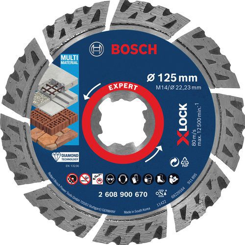 Disque diamand xlock multi-materiaux - Bosch