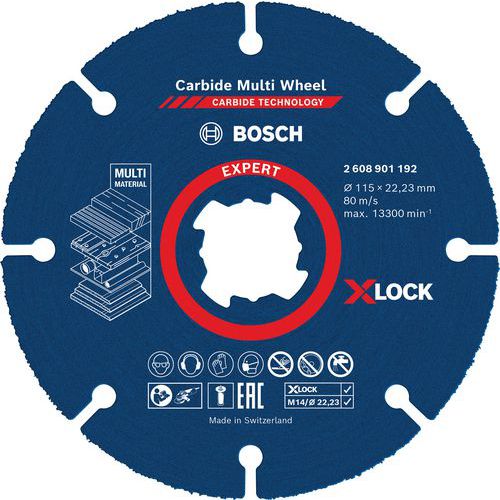 Disque à tronçonner Expert Carbide Multi Wheel X-LOCK- Bosch