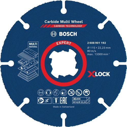 Disque à tronçonner Expert Carbide Multi Wheel X-LOCK- Bosch