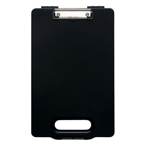 Porte-bloc A4 avec compartiment rangement matière plastique PP - Maul