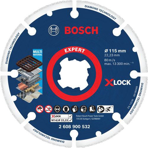 Disque à tronçonner x-lock Diamond Metal - Bosch