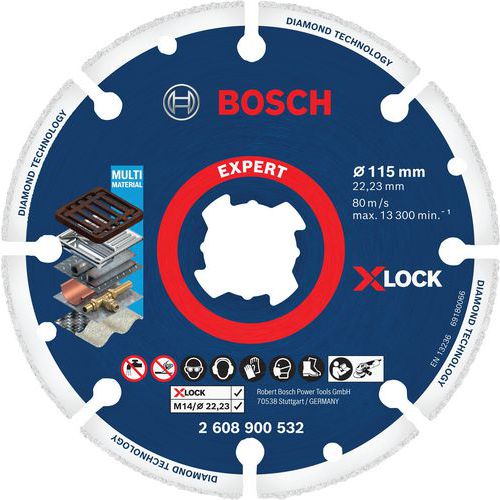 Disque à tronçonner x-lock Diamond Metal - Bosch