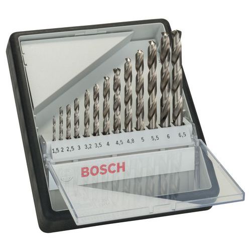 Coffret de 13 forets à métaux Robust Line HSS-G - Bosch