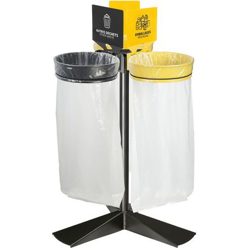 Support sac sur poteau Ecollecto Essentiel - 3 sacs - Rossignol