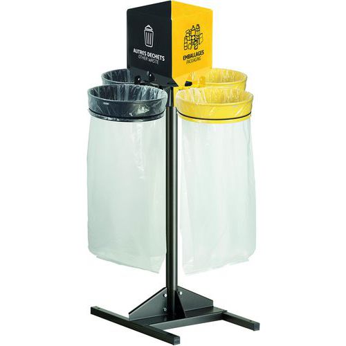 Support sac sur poteau Ecollecto Essentiel -4 sacs - Rossignol