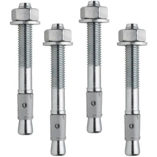 Kit de fixation au sol inox M6 Fixa - Lot de 4 - Rossignol